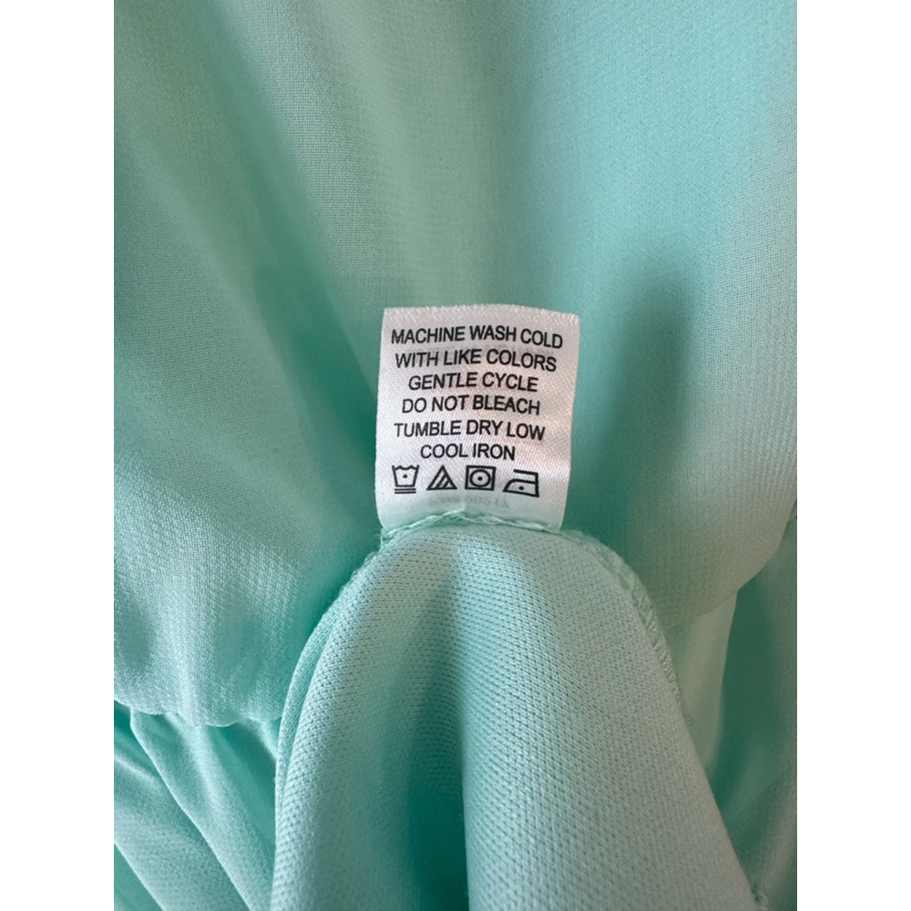 Charming Charlie Short Sleeve Mint Flowy Short Dress - Picture 6 of 6